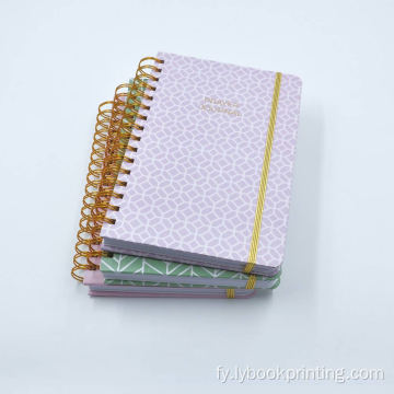 Spiraal Kraft Paper Notebook Aginda Planner School-gebrûk